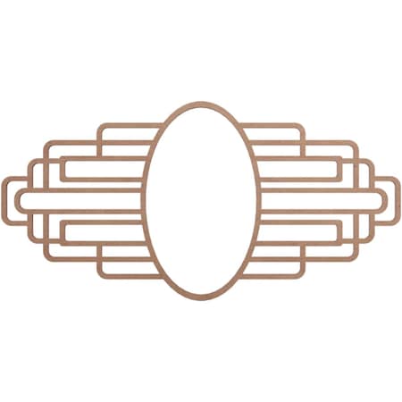 Ekena Millwork Elizabeth Wood Fretwork Pierced Ceiling Medallion, 18"W x 9"H x 5"IW x 8 1/2"IH x 3/8"T CMWP18X09X0375EBMF